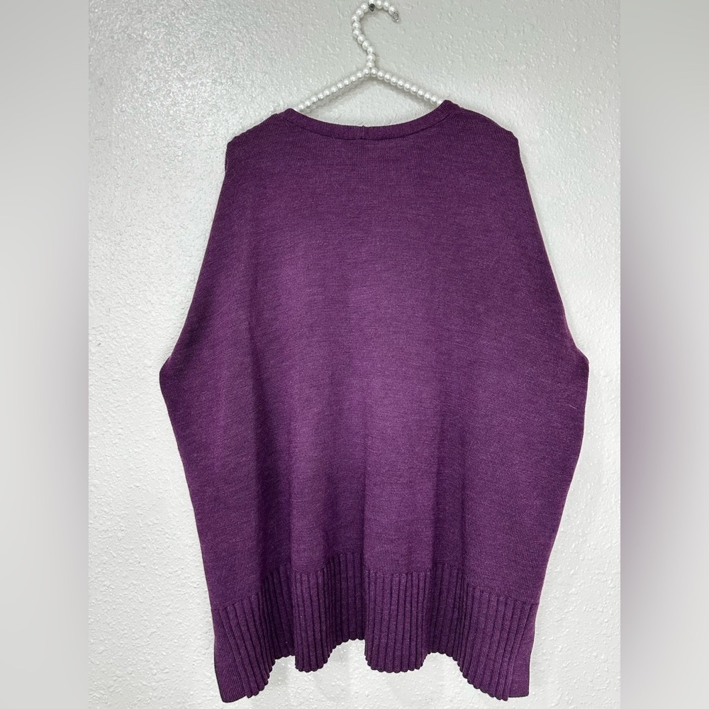 Eileen Fisher SWTPL Fine Merino Wool V-Neck Box-Top Sweater Sz 1X MSRP $268 - Picture 7 of 10